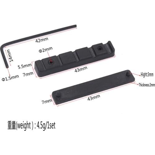 Musical Instrument Guitar String Bridge Nut 43mm POM for 5 String Bass Parts