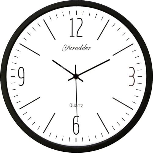 Newest 14 Inches Metal Frame Modern Fashion Decorative Round Wall clock