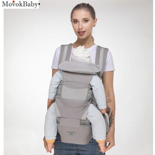 New 0-48 Months Ergonomic Baby Carrier 3 In 1 Infant Baby Hipseat Carrier Front Facing Ergonomic Kangaroo Baby Wrap Sling