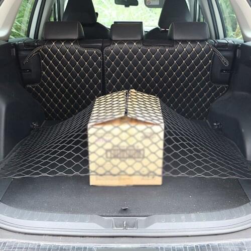 New Car Trunk Luggage Cargo Net 70 x 70 cm/110 x 60cm Elastic Storage Nylon Organizer Mesh Nets With Accessories Universal