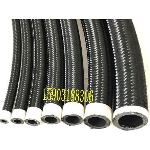 Very High Quality AN 12 Cotton Overbraided Fuel Oil Hose Pipe Tubing,Light Weight Hose Rubber 5Meters