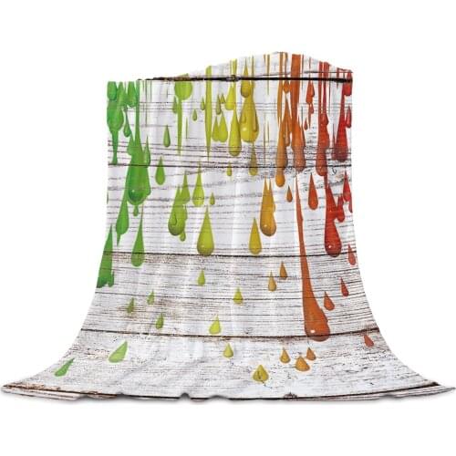 Living Room Sofa Blanket Wood Grain Color Paint Children Soft Throw Blanket Travel Airplane Hotel Portable Warm Thin Blanket