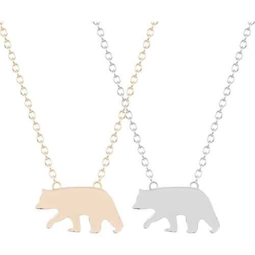 Cute Polar Bear Necklace Pendant Lovely Animal Fashion Jewelry For Women Girls Anti Pendant Teens Kids Jewelry