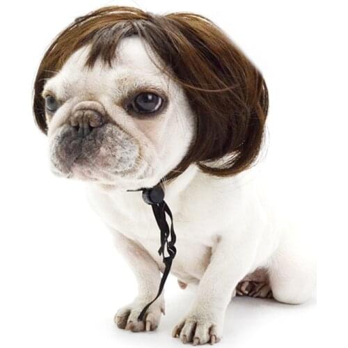 Fashion Pet Headdress Wigs Pet Costume Dog Wig for Small Medium Large Dogs Cats Holiday Party Decoration Pet Cosplay Props