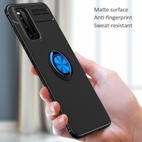 Shockproof Case For IQOO 3 5G Soft Silicone Magnetic Ring Phone back cover for VIVO Z6 5G S6 S5 V19 V17 X30 Pro Y9S Y5S
