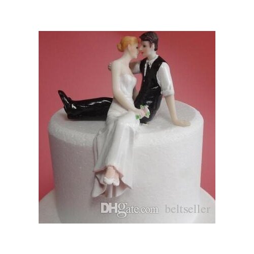 Happy Princess Embrace Bride And Groom Wedding Cake Topper Decoration Couple figurine Craft Wedding Cake decorations accessories