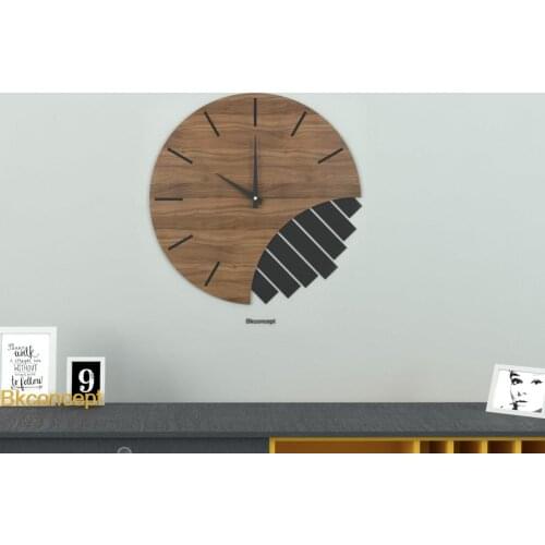 Decoration Living Room Wall Decor Home Living Room Decoration Fringed Wall Clock Black Light Oak