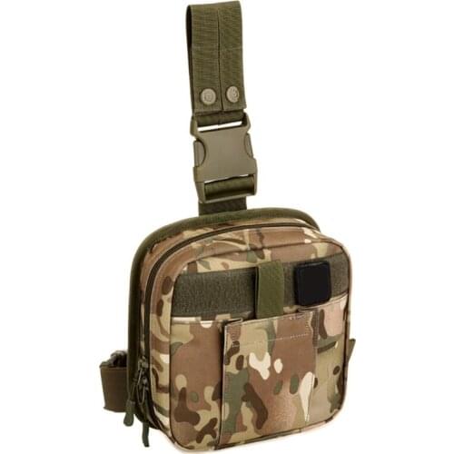 Military Tactical Drop Leg Bags Outdoor Hunting Bag Pack Camouflage Fanny Thigh Waist Motorcycle Riding Men First Aid Kits