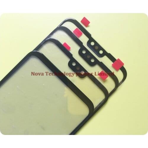 Wyieno 10Pcs/Lot Y9 ( 2019 ) Front Glass Panel For Huawei Y9 2019 Glass Lens Screen ( Not Touch Sensor Digitizer )