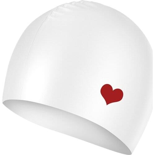 Womens and adult waterproof silicone swimming cap, long hair swimming cap, with protective ears, free size