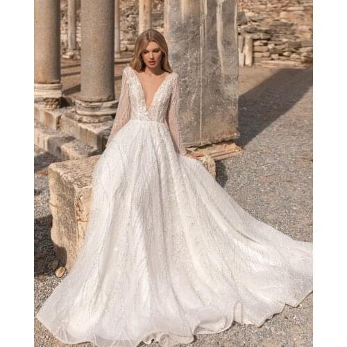 Sexy Mermaid Wedding Dresses Lace With Embroidery Elegant Strapless Puff Sleeve Bride Dresses Appliques With Plus Size Train
