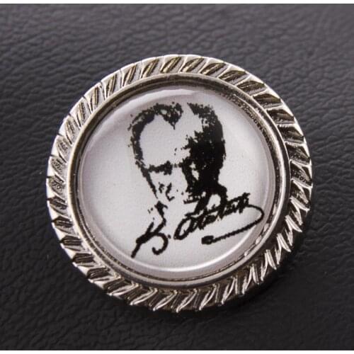 Ataturk Picture Collar Badge