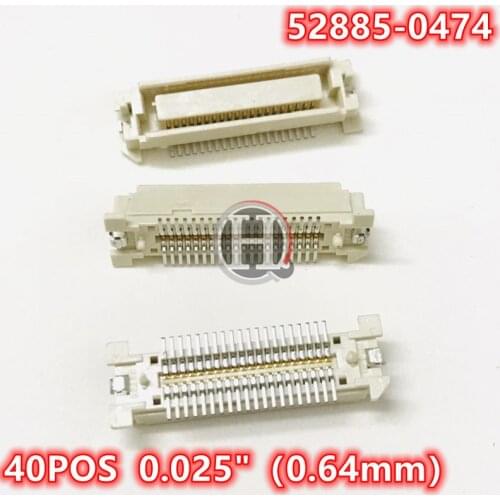0528850474 52885-0474 CONN RCPT 40POS SMD GOLD 0.025"（0.64mm） H:6.7.8.9.10MM