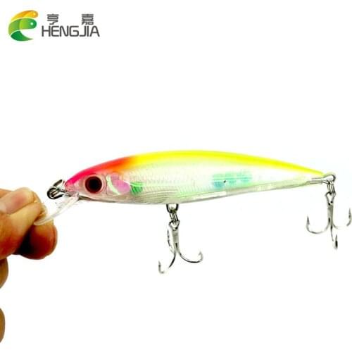 HENGJIA hard plastic minnow fishing lure wobble pike peche trout bass fishing baits isca pesca fishing tackles 1PCS 11CM 13.4g
