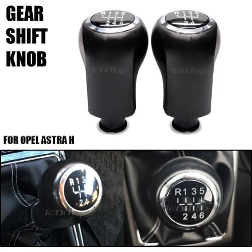 1Pcs 5 / 6 Speed Manual Stick Lever Gear Shitf Knob Head Shifter Gaitor Supplies Car Assessories Smoked For OPEL ASTRA
