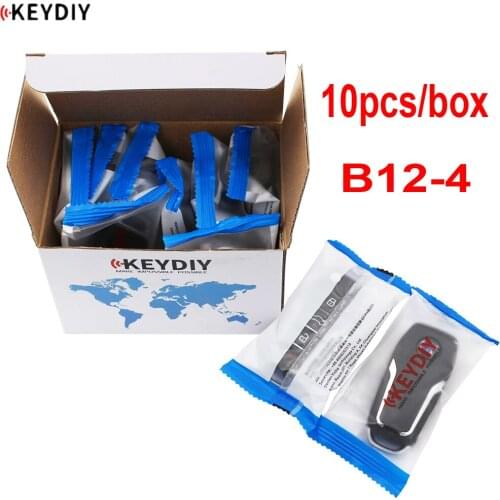 10PCS/BOX, KEYDIY Original Universal B Series Remote Control B12-4 KD900K/D900+/URG200/KD-X2 Key Programmer F Style