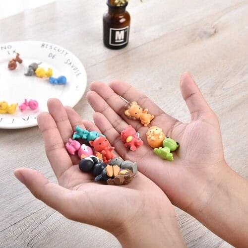 25~50pcs/lot 2020 NEW Mini Cute Animal Cat Dog Monkey Rabbit Model Toy Figure Doll Pet Cake Decoration Birthday Gift