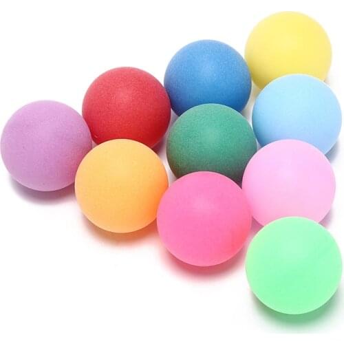50pcs 40mm Table Tennis Ball 2.4g Ping Pong Random Colours Group Games Outdoor Sport Outdoor Entertainment Activity Supplies ZJ