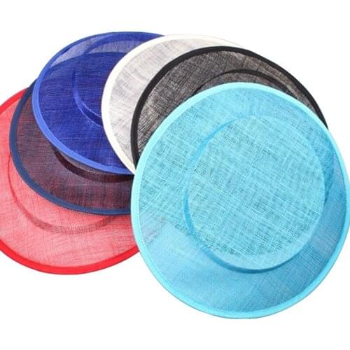 31CM Sinamay Fascinator Base Big Size DIY Fascinator Hair Accessories Cocktail Multiple Colors Free Shipping 6Pieces/Lot MYQH26
