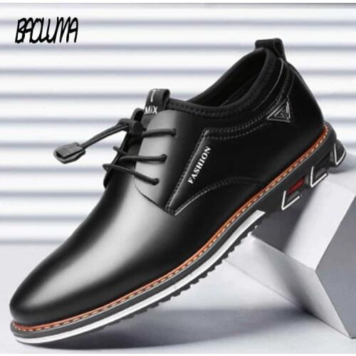 Brand Mens Casual Shoes High Quality Leather Shoes for Men Classic Comfortable Mens Dress Shoes Outdoor Mens Driving Shoes