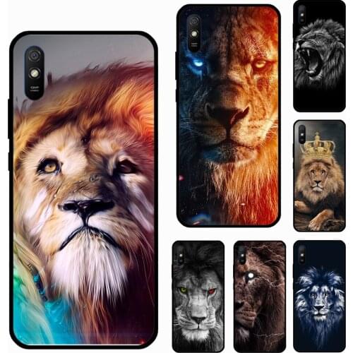 Lion Art For Xiaomi Redmi Note 9 Pro 8 Note 10 Pro 8T 9S Cover For Redmi 9T 9A 9C 7A 8A K40 Case