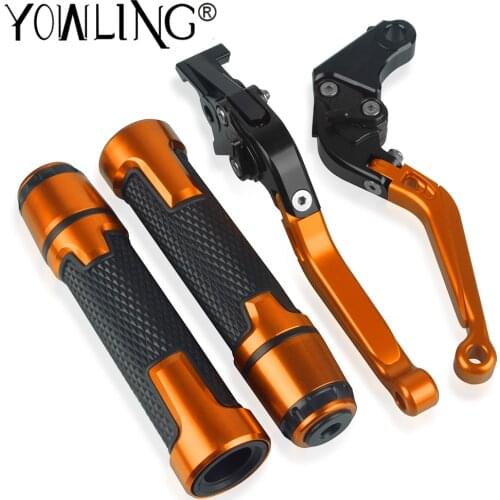For 125 200 250 390 2013 2014 2015 2016 2017 2018 2019 Motorcycle Brake Clutch Levers and Handlebar Hand Grips ends