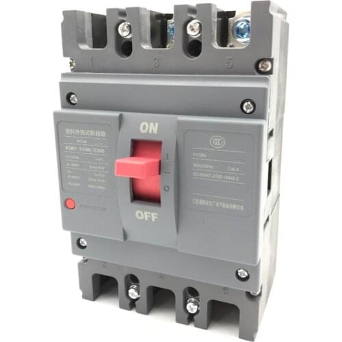 Compact mould case circuit breaker high breaking capacity 160A WGM3-250/160A 85% silver contacts