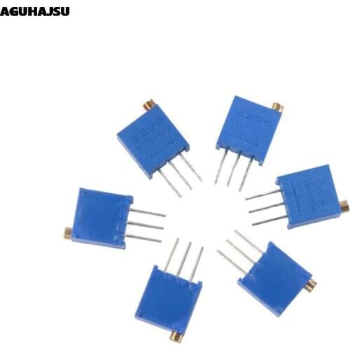 10PCS 3296 potentiometer Kit High Precision 3296W Variable Resistor 100R -1M 200R 500R 1k 2k 5K 10K 20K 50K 100K 200k 500k