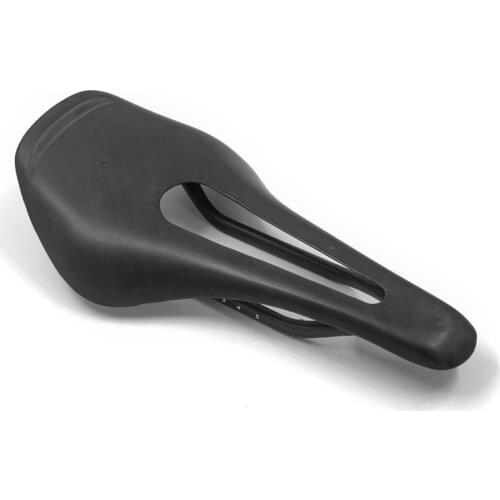 2019 New MTB Bike Seat Carbon Road Bicycle Ultralight Breathable Hollow Bike Seat Cushion Seat Folding Bicycle Seat Front 88g