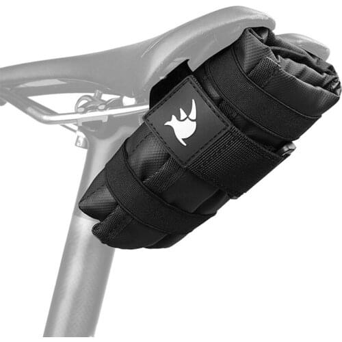 Portable Bike Bag Bike Rear Folding Saddle Bag Rear Seat Tube Mounted Repair Tool Storage Pouch Cycling Accessory