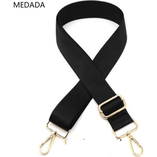 MEDADA Widened Shoulder Strap Inclined BagFittings BlackNyloBelt For Bag 130cm