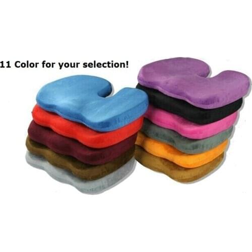 Deluxe Orthopedic Seat Solution Cushion Memory Foam Back Ache Pain Office Chair