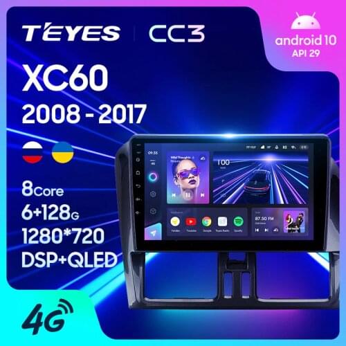 TEYES CC3 For Volvo XC60 I 1 2008 - 2017 Car Radio Multimedia Video Player Navigation stereo GPS Android 10 No 2din 2 din dvd