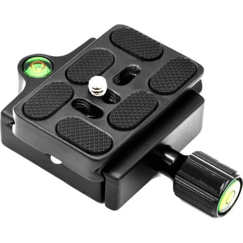 Universal Camera Tripod Monopod Quick Release Clamp Adapter with PU60 QR Plate for Tripod Monopod Slider Camera Accessories