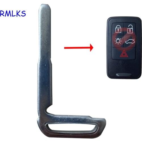 Emergency Key Insert Replacement for Volvo V70 S60 S80 S40 XC60 XC70 Smart Remote Uncut Blade