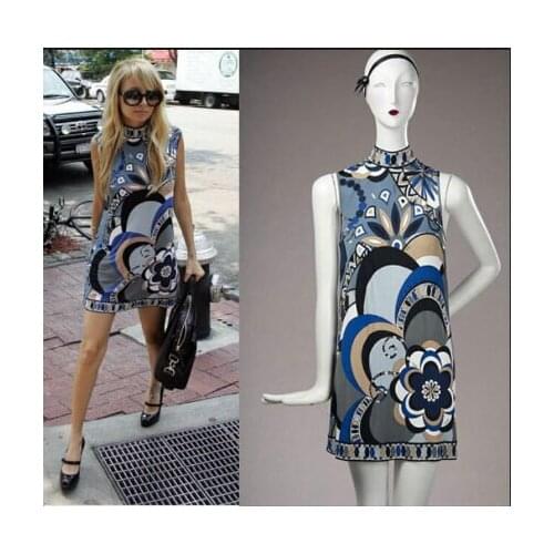 In the summer of 2017 ladies' fashion sleeveless vest favors SILK JEREY elastic knitting slim dress is free shipping