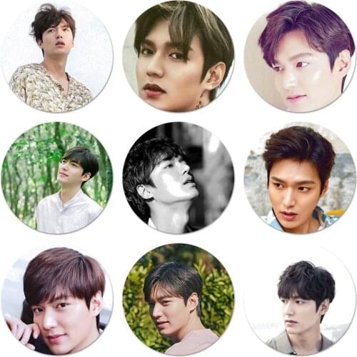 Lee Min Ho Icons Pins Badge Decoration Brooches Metal Badges For Backpack Decoration 58mm