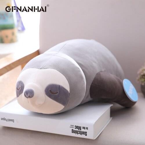 1pc Soft Simulation New Arrival Cute Stuffed Sloth Toy Plush Sloths Soft Toy Animals Plushie Doll Pillow for Kids Birthday Gift