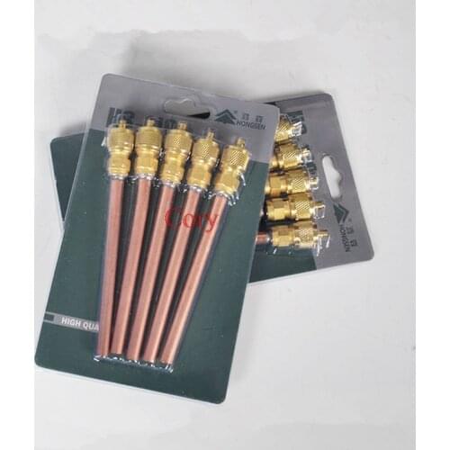 5pcs/set Refrigerator air-conditioner copper check valve Fluorine mouth in refrigerator Needle valve Cooling/filling accessories