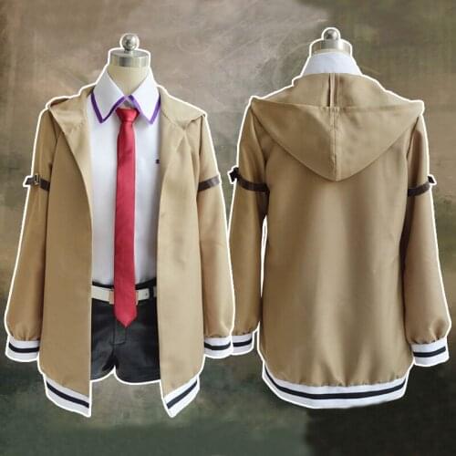 Steins Gate Cosplay Costume Japanese Anime Makise Kurisu Cosplay Jacket Coat Outfit Suits Uniform