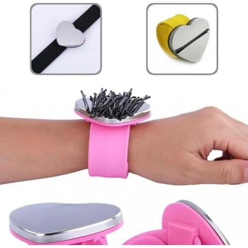 Creative Hair Clip Magnet Wrist Looper Solid Color Magnetic Wrist Watch Perfect Fitting for Hairdresser