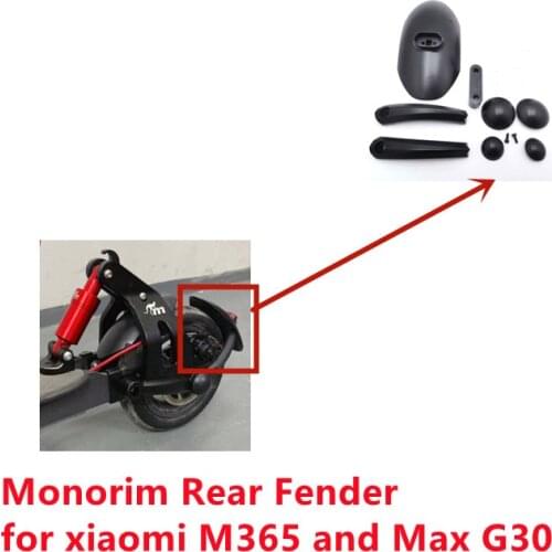 Monorim Fender Cover with Light for MR/MXR Rear Suspension of Max G30 And Xiaomi M365 Pro/Pro2