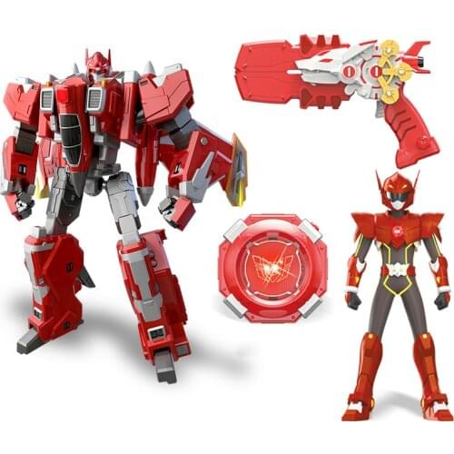 MINI FORCE Semi Mech Childrens Toy Deformation Weapon Light Gun Knife Mimi Secret Special Attack Team Male
