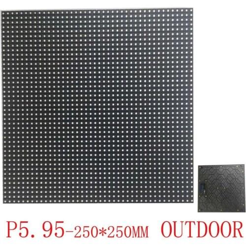 Outdoor full color p5.95 led panel 250*250mm led screen module for outdoor video led display board outdoor led video wall