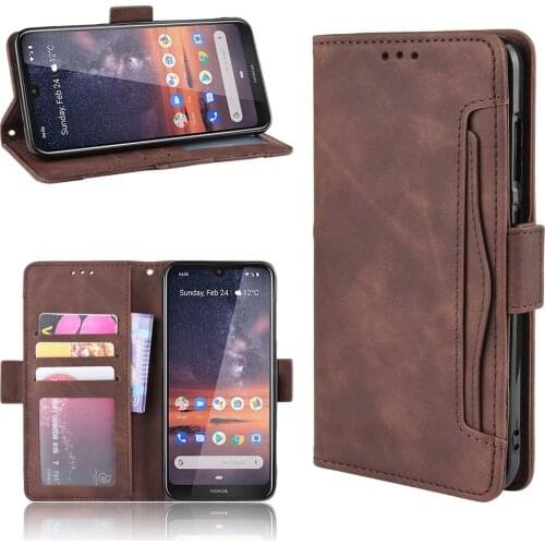 New Leather phone case for Nokia 2.2 3.2 7.2 8.1 X7 back Cover Flip card wallet with stand Coque for N2.2 N3.2 N7.2 N8.1