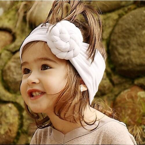 Baby hair bands girls Tie Knot Headband Cotton Children Girls elastic hair bands Turban bows for girl Headbands hair accessories