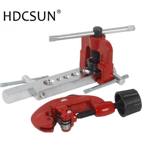 Tube Cutter 3-28mm Flaring Tool Kit Tube Expander Expansion Mouthparts Pipe Cutter Reamer Device For Copper Tube Flaring Tools