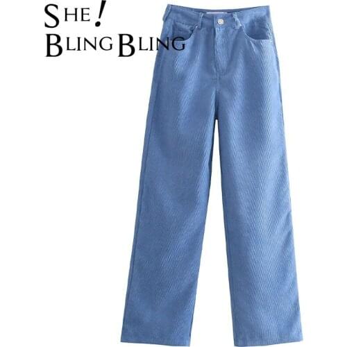 Женские вельветовые брюки SheBlingBling China At AliExpress