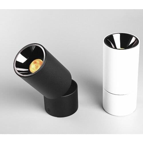 Folding Rotating Dimmable LED Downlights 9W 12W 15W COB LED Ceiling Spot Lights AC110V-240V LED Ceiling Lamps Indoor Lighting