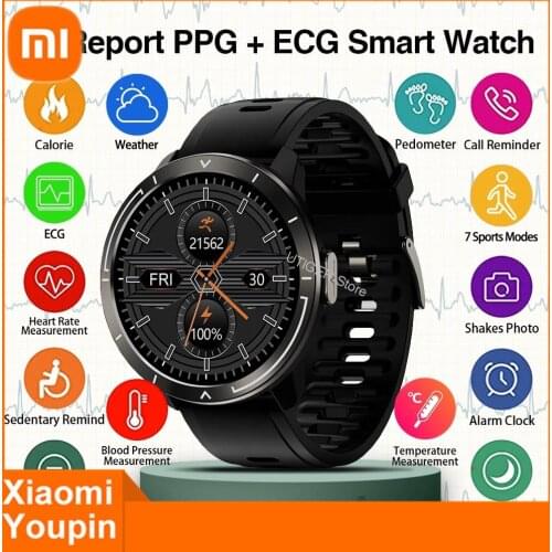 Xiaomi PPG+ECG Heart Rate Monitor Smart Watch AI Report Weather temperature monitor ip67 Fitness Tracker Smartwatch men women